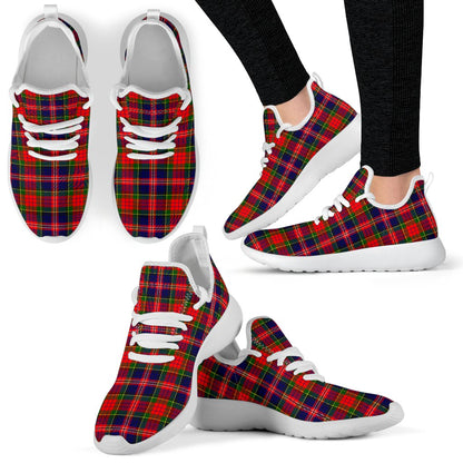 MacPherson Modern Tartan Plaid Mesh Knit Sneakers