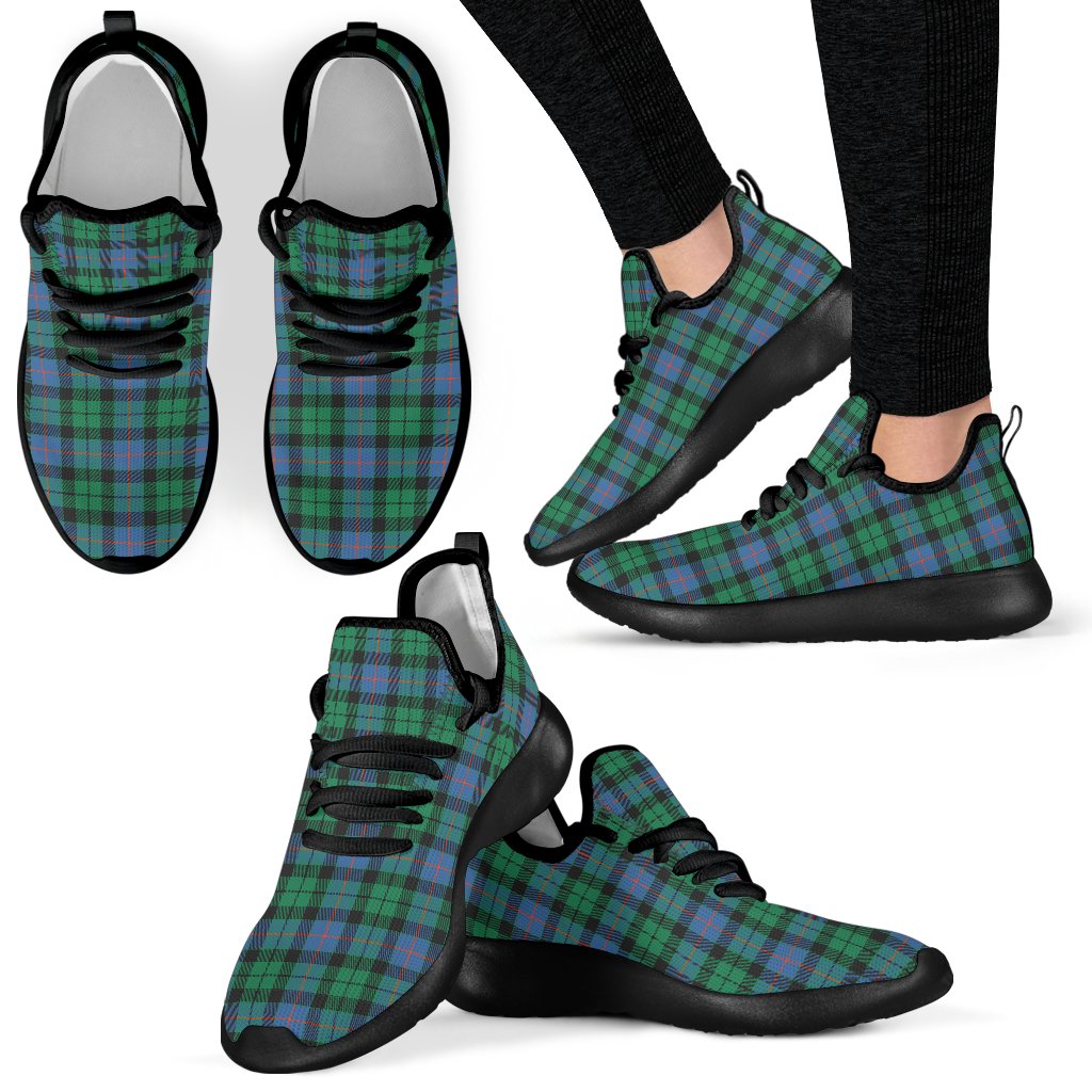 Morrison Ancient Tartan Plaid Mesh Knit Sneakers