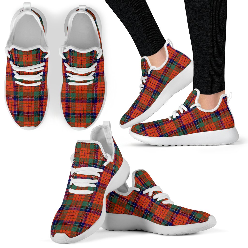 Nicolson Ancient Tartan Plaid Mesh Knit Sneakers