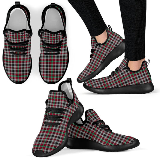 Borthwick Ancient Tartan Plaid Mesh Knit Sneakers