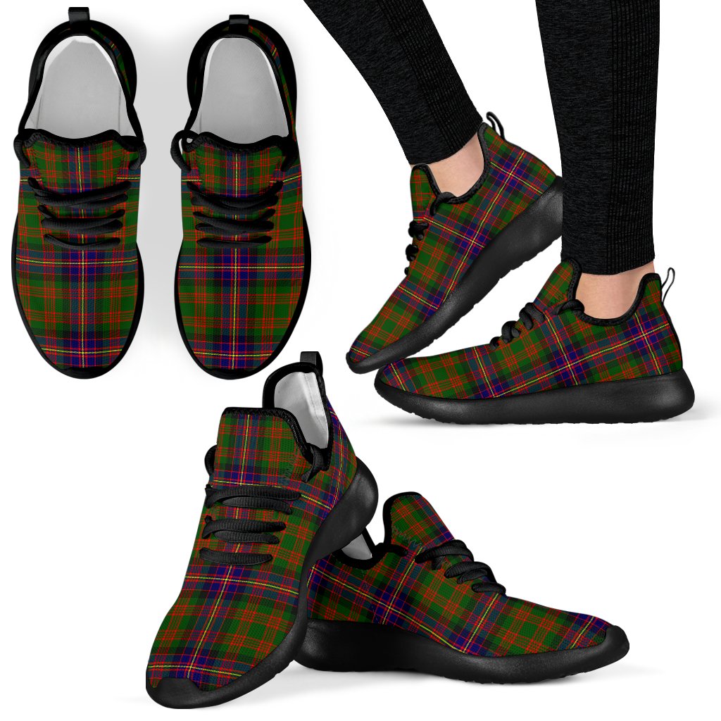 Cochrane Modern Tartan Plaid Mesh Knit Sneakers