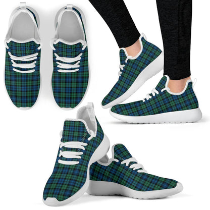 Campbell Ancient 02 Tartan Plaid Mesh Knit Sneakers