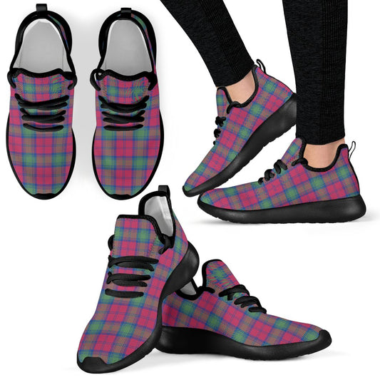 Lindsay Ancient Tartan Plaid Mesh Knit Sneakers