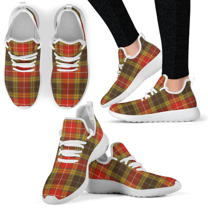 Buchanan Old Set Weathered Tartan Plaid Mesh Knit Sneakers