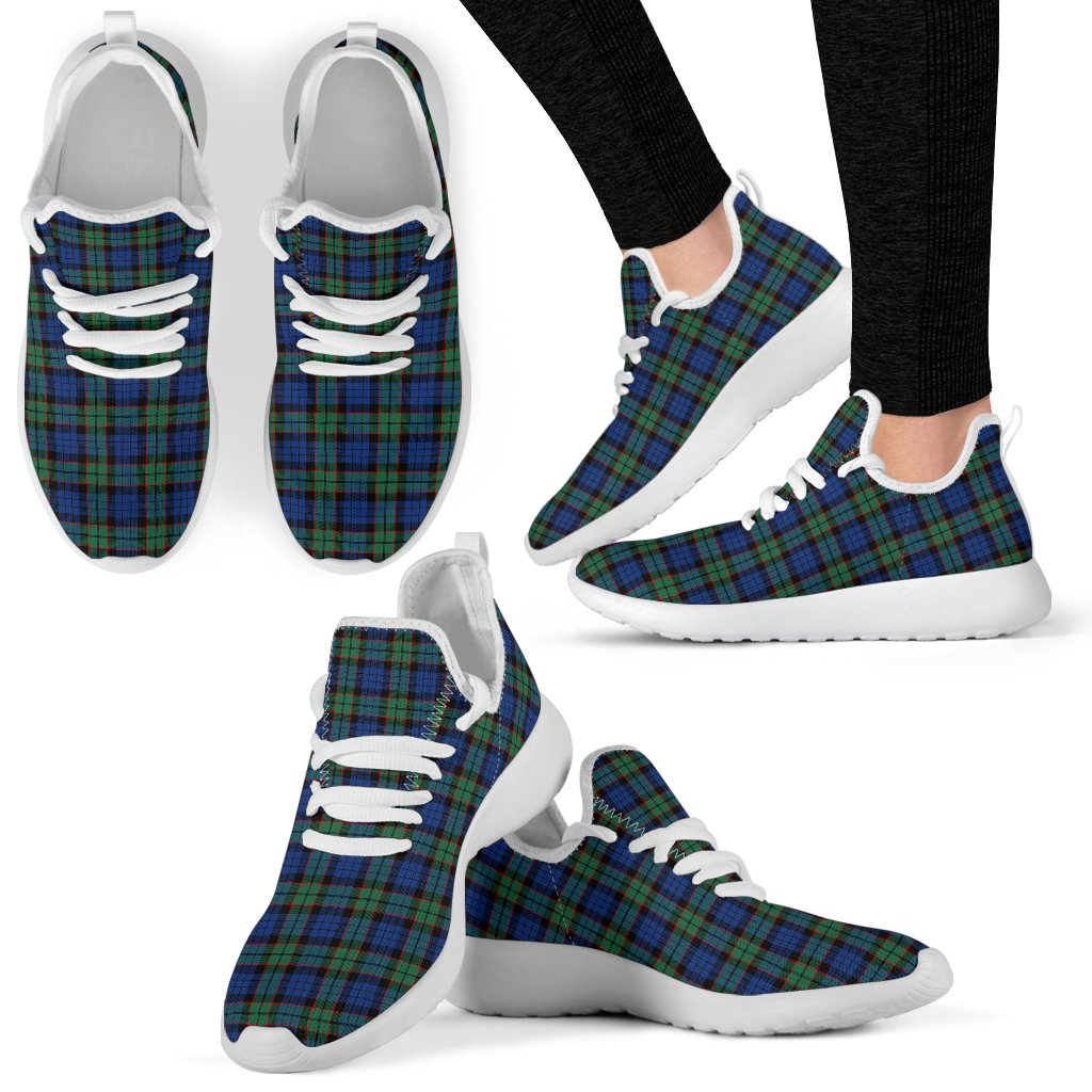 Fletcher Ancient Tartan Plaid Mesh Knit Sneakers