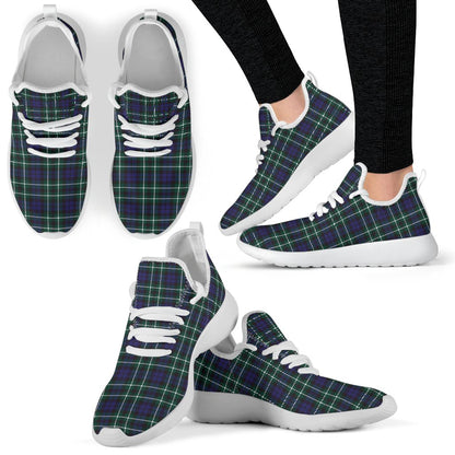 Graham of Montrose Modern Tartan Plaid Mesh Knit Sneakers