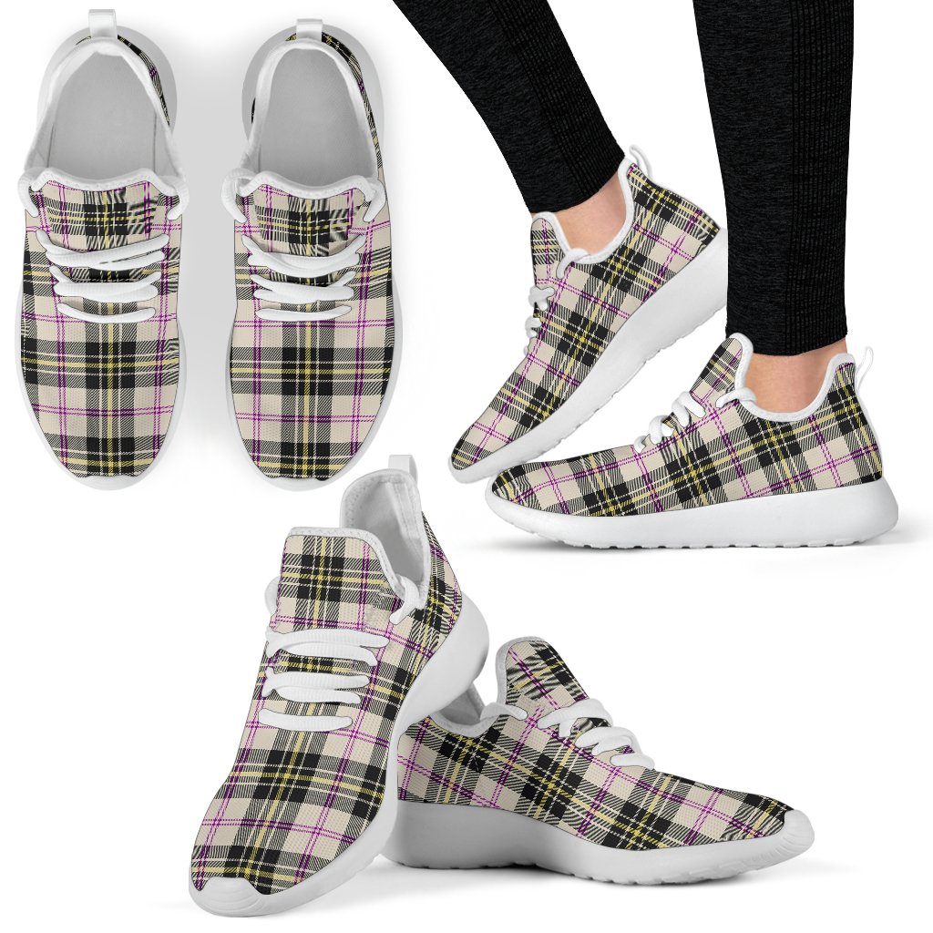 MacPherson Dress Ancient Tartan Plaid Mesh Knit Sneakers