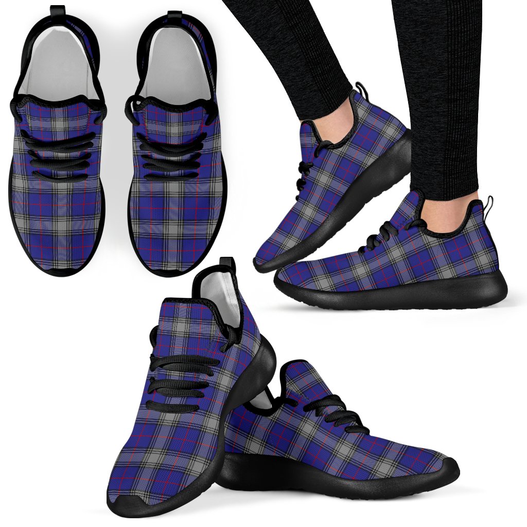 Kinnaird Tartan Plaid Mesh Knit Sneakers