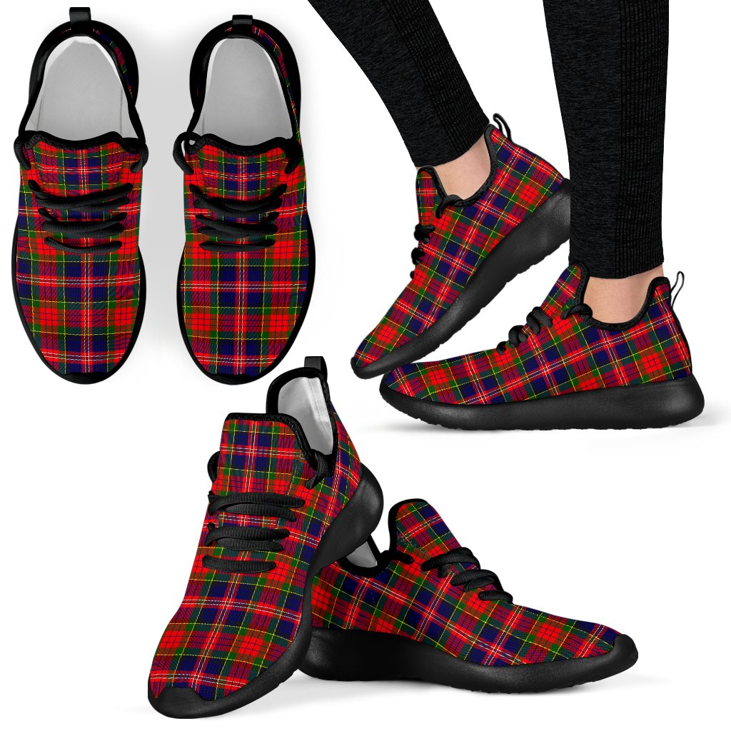 MacPherson Modern Tartan Plaid Mesh Knit Sneakers