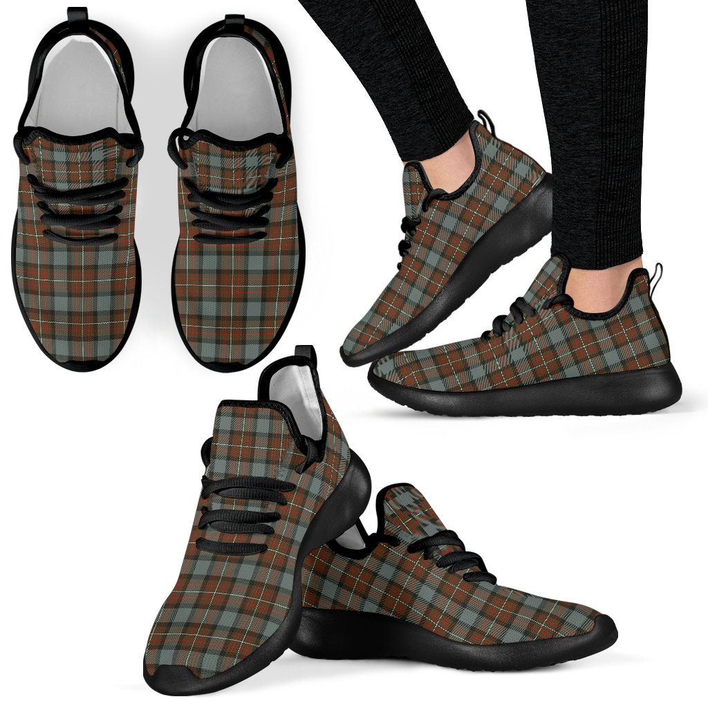Fergusson Weathered Tartan Plaid Mesh Knit Sneakers