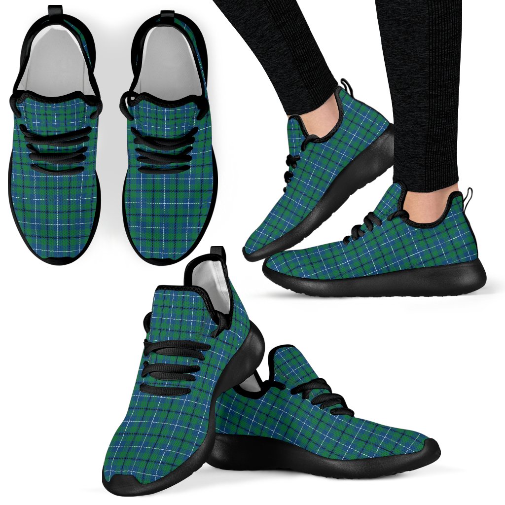 Douglas Ancient Tartan Plaid Mesh Knit Sneakers