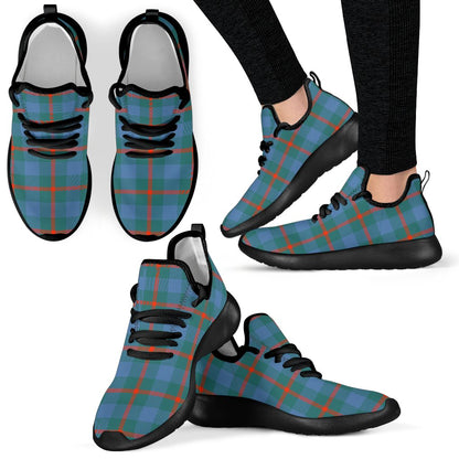 Agnew Ancient Tartan Plaid Mesh Knit Sneakers