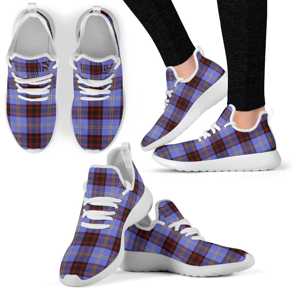 Rutherford Tartan Plaid Mesh Knit Sneakers