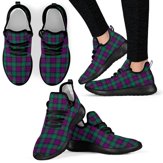 MacArthur Milton Tartan Plaid Mesh Knit Sneakers