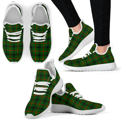 Kincaid Modern Tartan Plaid Mesh Knit Sneakers