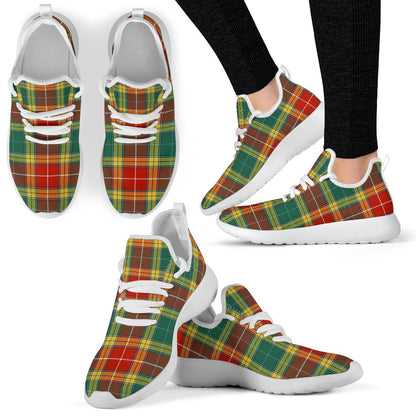 Buchanan Old Sett Tartan Plaid Mesh Knit Sneakers