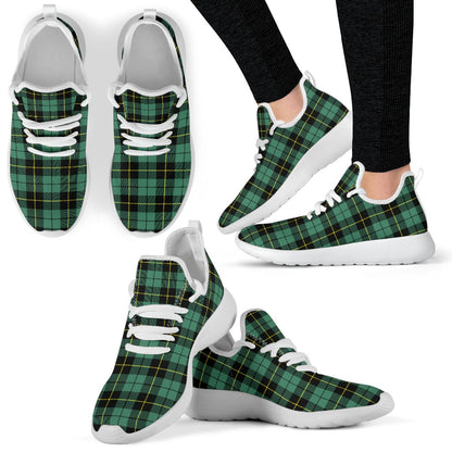 Wallace Hunting Ancient Tartan Plaid Mesh Knit Sneakers