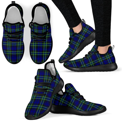 Arbuthnot Modern Tartan Plaid Mesh Knit Sneakers