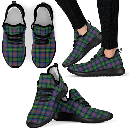 Logan Ancient Tartan Plaid Mesh Knit Sneakers