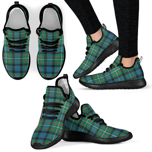 FERGUSON ANCIENT Tartan Plaid Mesh Knit Sneakers