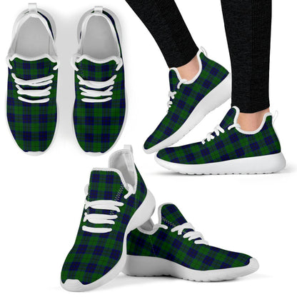 Keith Modern Tartan Plaid Mesh Knit Sneakers