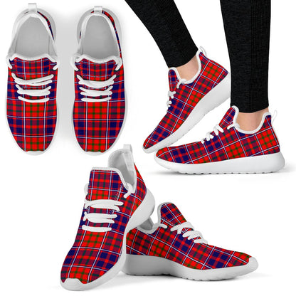 Cameron of Lochiel Modern Tartan Plaid Mesh Knit Sneakers