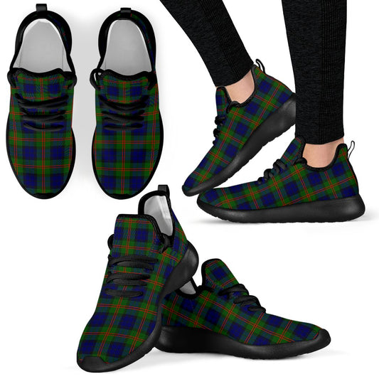 Dundas Modern 02 Tartan Plaid Mesh Knit Sneakers