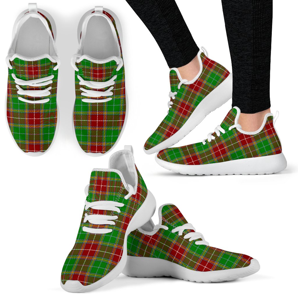 Baxter Modern Tartan Plaid Mesh Knit Sneakers