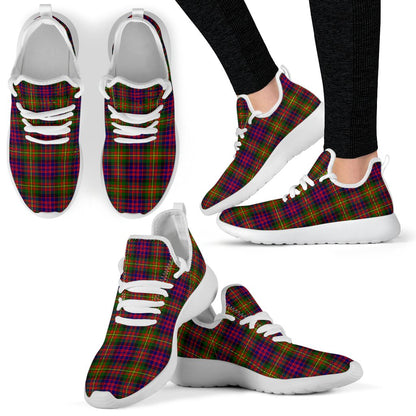 Carnegie Modern Tartan Plaid Mesh Knit Sneakers