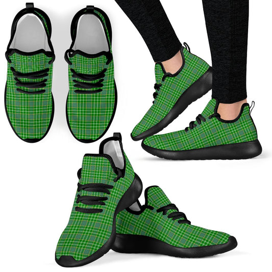 Currie Tartan Plaid Mesh Knit Sneakers