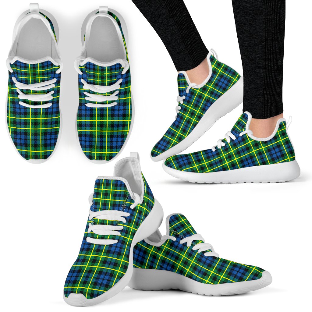 Campbell of Breadalbane Ancient Tartan Plaid Mesh Knit Sneakers