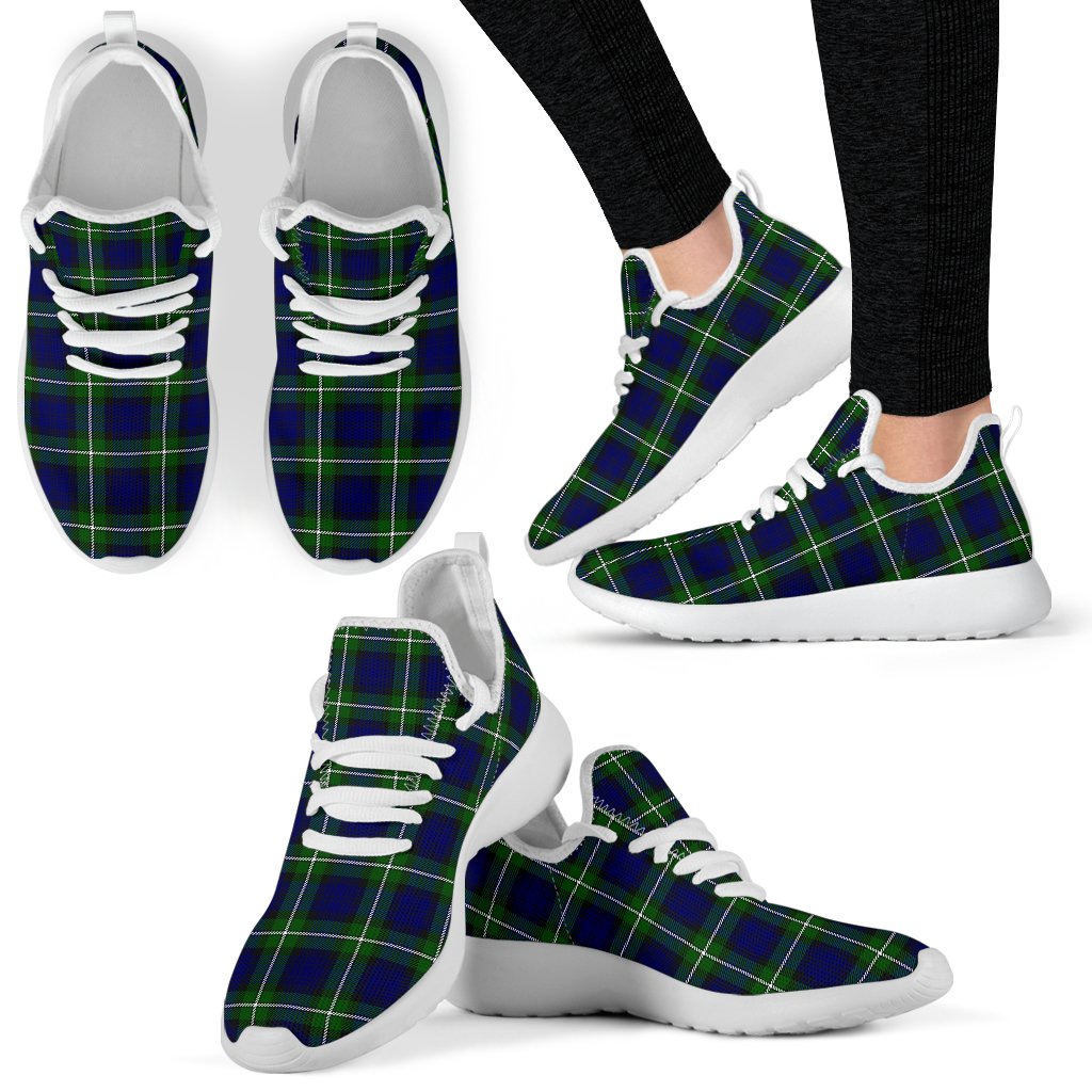 Forbes Modern Tartan Plaid Mesh Knit Sneakers