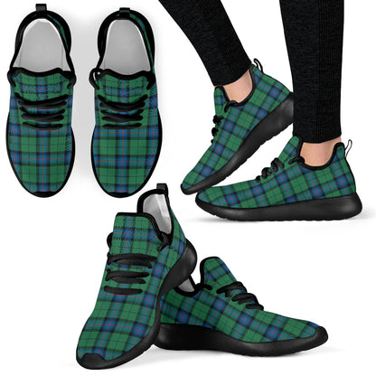 Armstrong Ancient Tartan Plaid Mesh Knit Sneakers