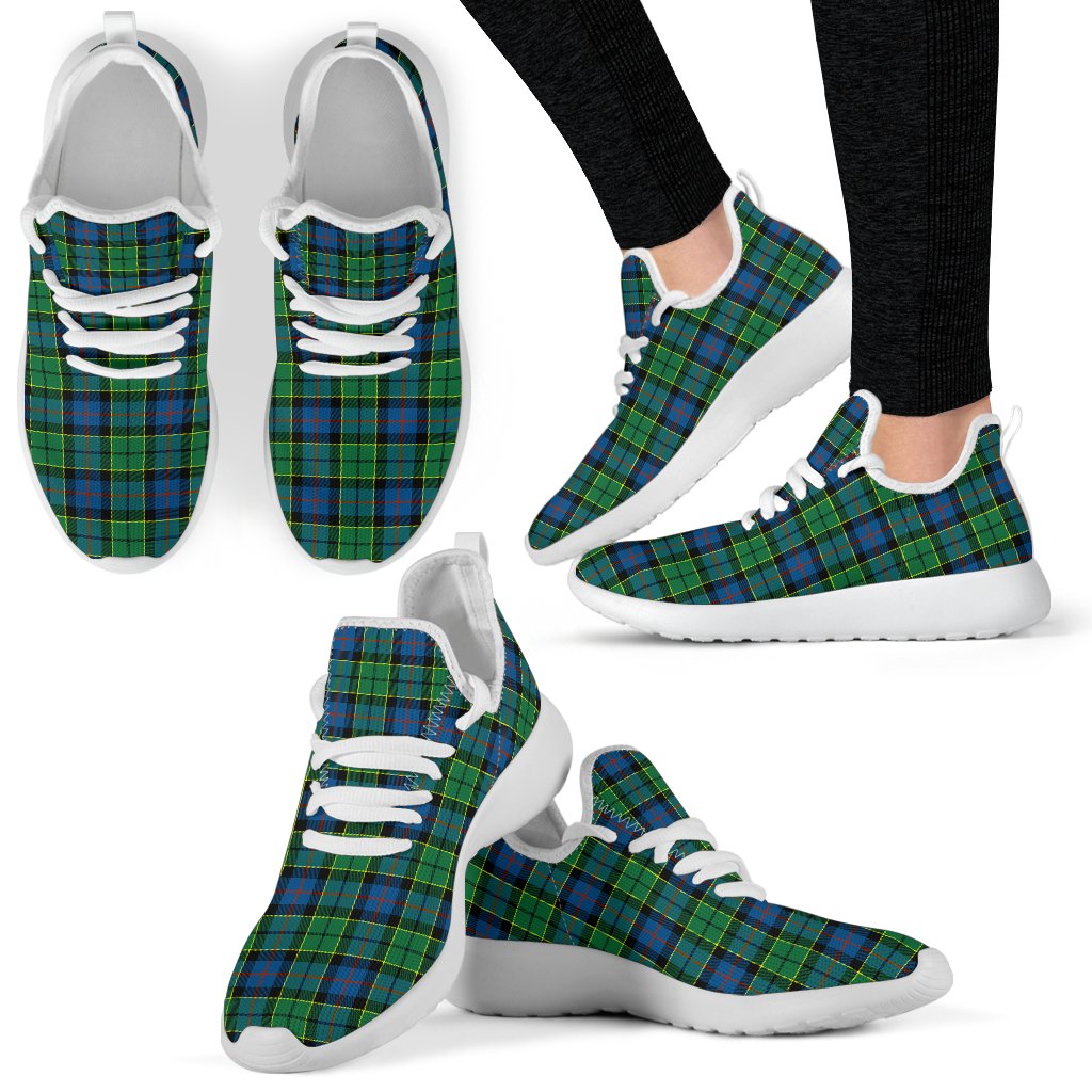 Forsyth Ancient Tartan Plaid Mesh Knit Sneakers