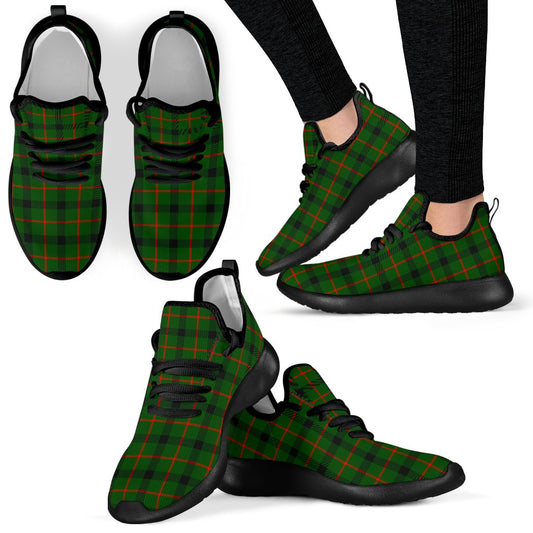 Kincaid Modern Tartan Plaid Mesh Knit Sneakers