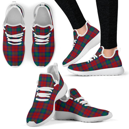 Lindsay Modern Tartan Plaid Mesh Knit Sneakers