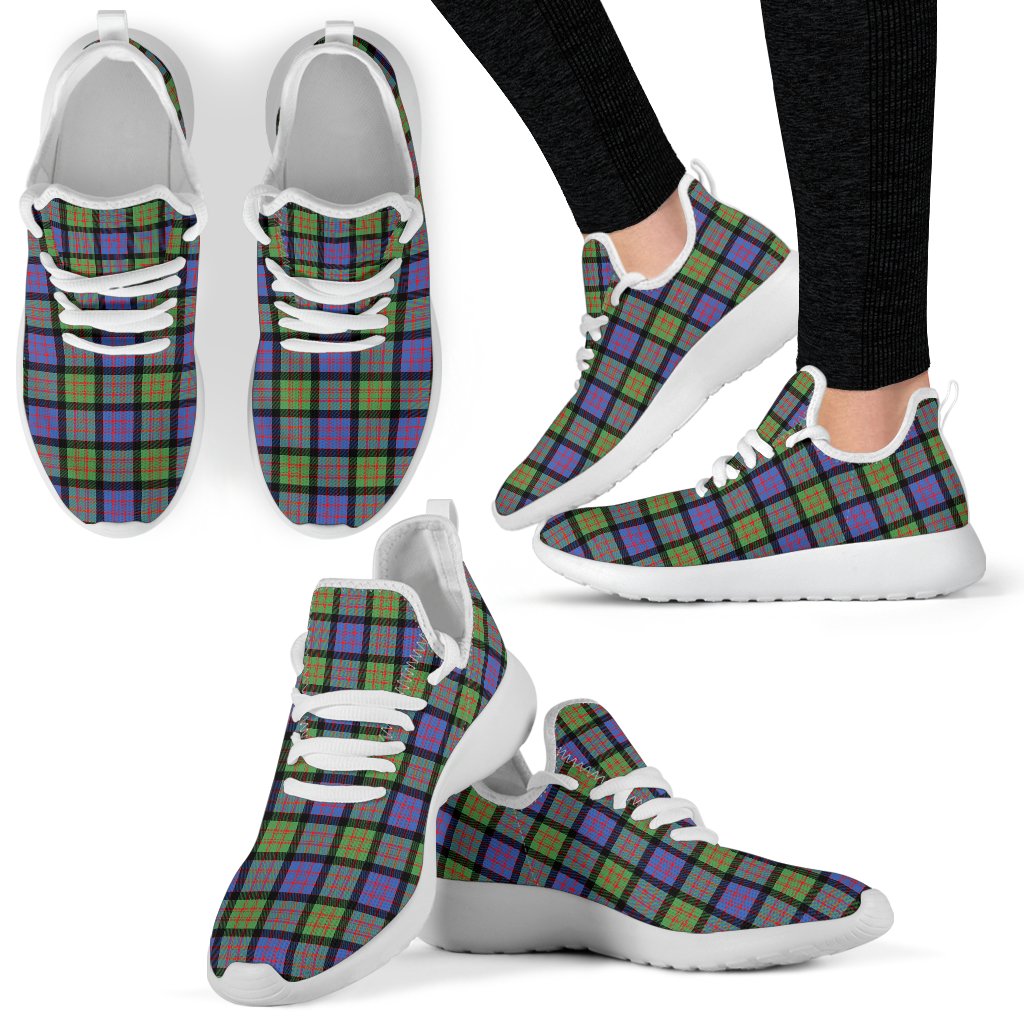 MacDonald Ancient Tartan Plaid Mesh Knit Sneakers