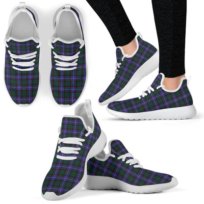 Hunter Modern Tartan Plaid Mesh Knit Sneakers