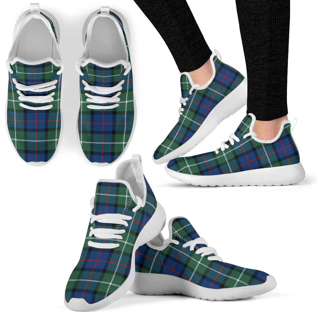 Davidson of Tulloch Tartan Plaid Mesh Knit Sneakers