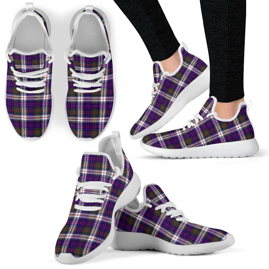 MacDonald Dress Modern Tartan Plaid Mesh Knit Sneakers