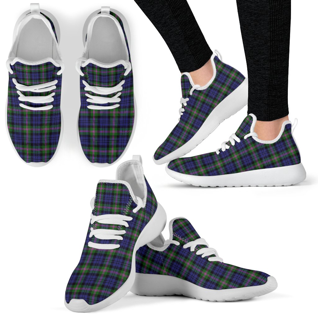 Baird Modern Tartan Plaid Mesh Knit Sneakers