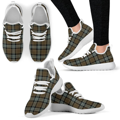 Graham of Menteith Weathered Tartan Plaid Mesh Knit Sneakers