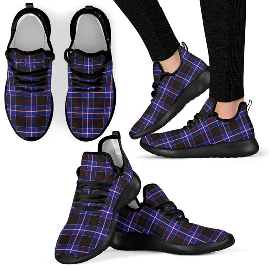 Dunlop Modern Tartan Plaid Mesh Knit Sneakers