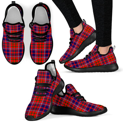 Cameron of Lochiel Modern Tartan Plaid Mesh Knit Sneakers