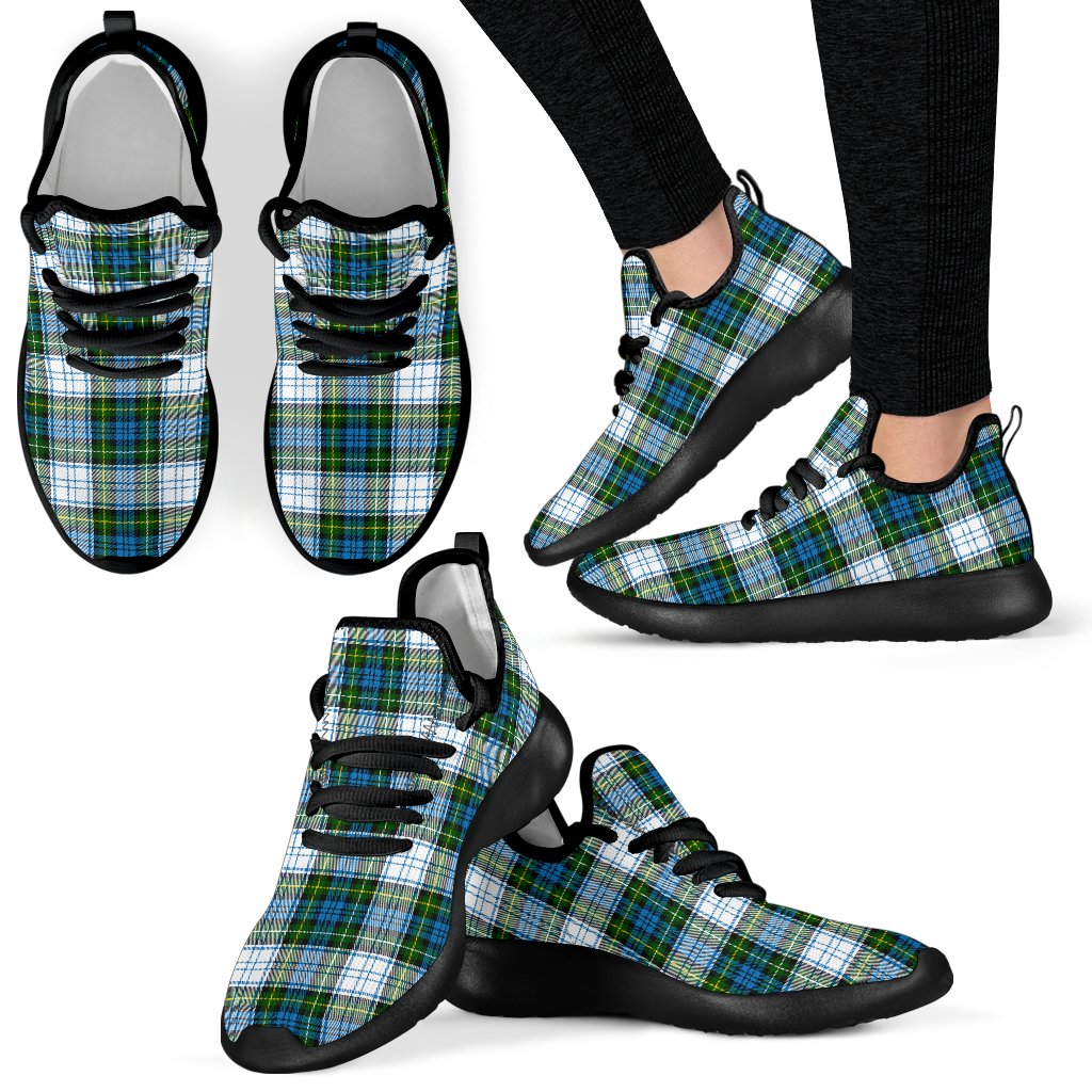 Campbell Dress Tartan Plaid Mesh Knit Sneakers