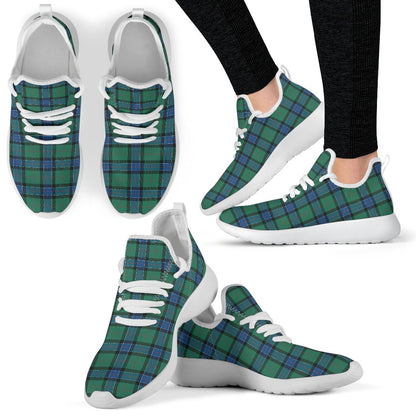 Sinclair Hunting Ancient Tartan Plaid Mesh Knit Sneakers