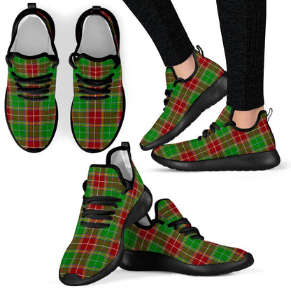 Baxter Modern Tartan Plaid Mesh Knit Sneakers