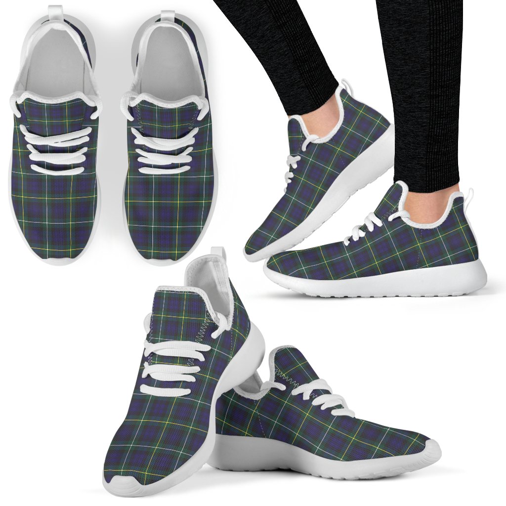 Campbell Argyll Modern Tartan Plaid Mesh Knit Sneakers