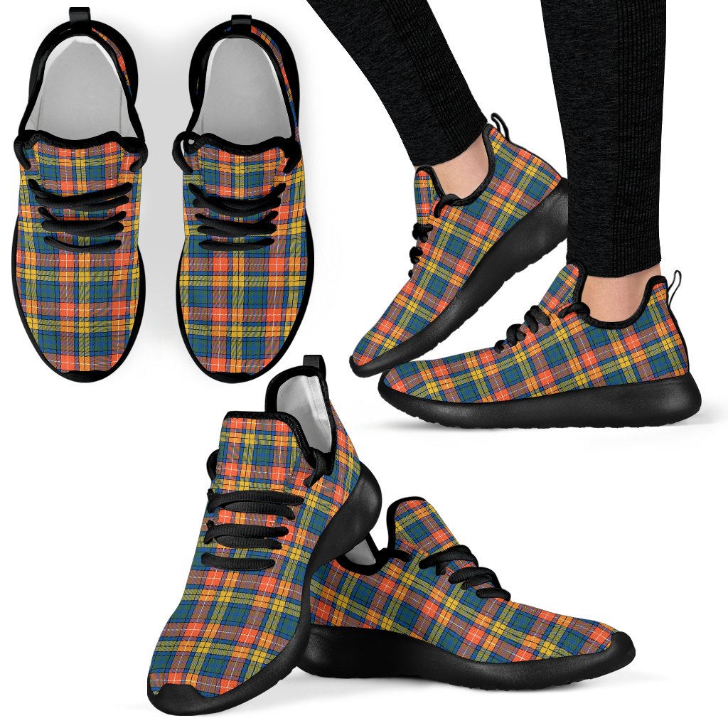 Buchanan Ancient Tartan Plaid Mesh Knit Sneakers