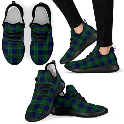 MacCallum Modern Tartan Plaid Mesh Knit Sneakers